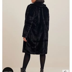 Torrid faux fur coat! Black. Super soft and warm. Worn once.
